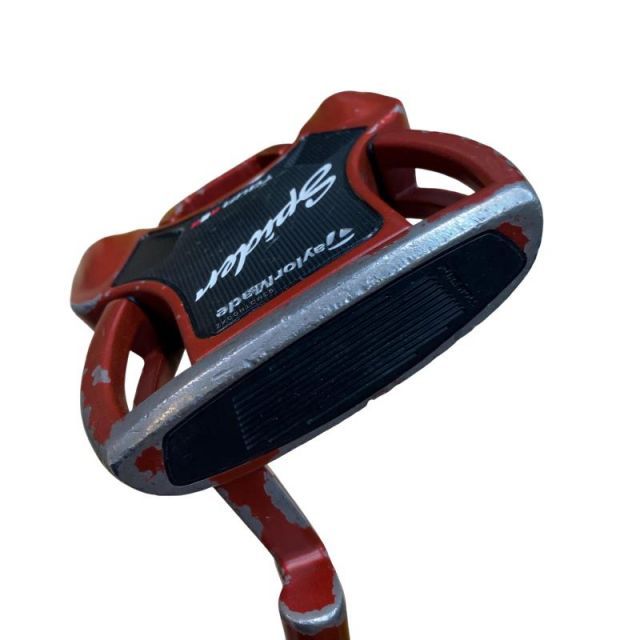 【中古】 テーラーメイド Spider Tour RED(サイトライン) クランクネック 33インチ パター PT スチール (フレックスその他) メンズ 男性用 右利き 右用 Dランク ゴルフクラブ