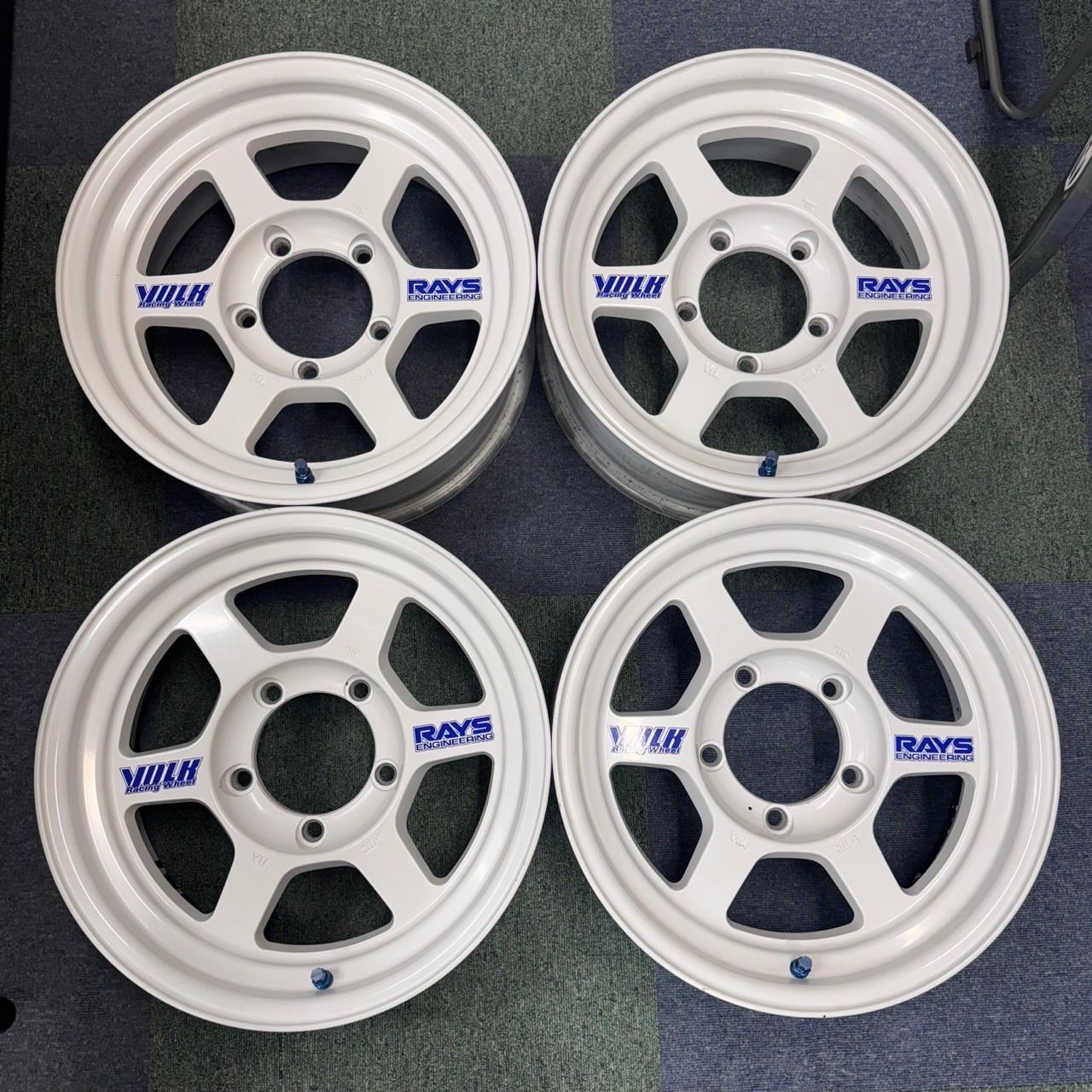RAYS VOLKRACING TE37X 16インチ 6j -5 ホワイト 鍛造 ジムニー ジムニーシエラ ジムニーノマド