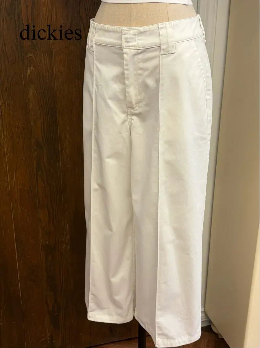 ディッキーズ 正規品 白 ワイドパンツ