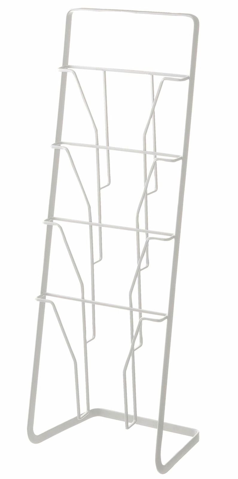 山崎実業(Yamazaki) マガジンスタンド ４段 ホワイト 約W25×D18×H71cm タワー tower マガジンラック 6512AR 4c2034d6