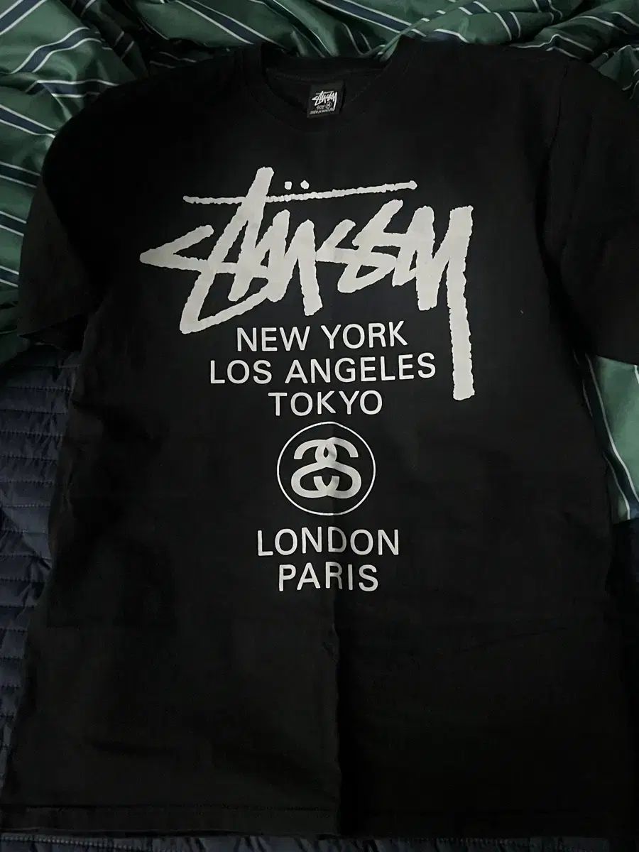 STUSSY WORLD TOUR ブラック Tシャツ