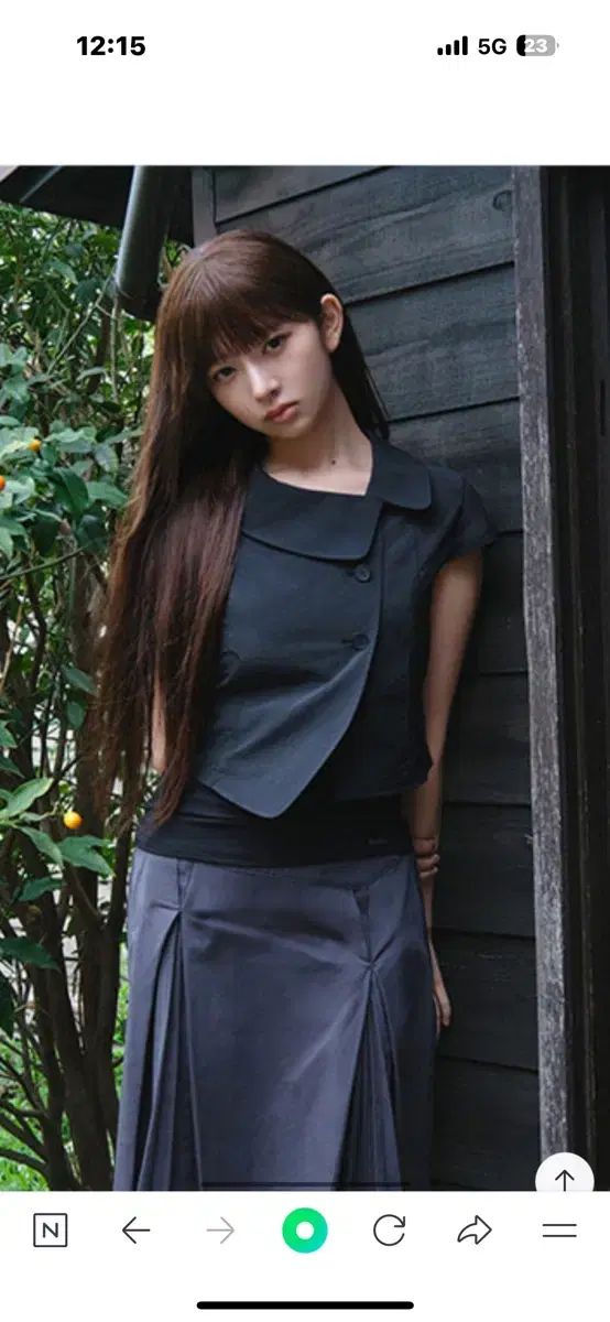 カルバン・クライン ソウル Crop round collar jacket BLACK 2