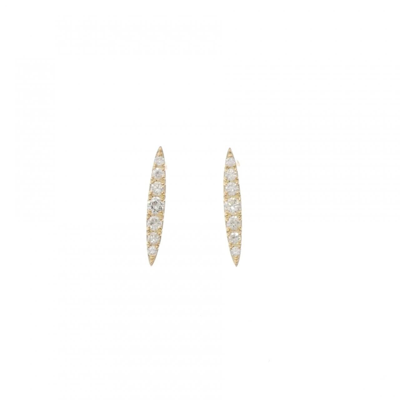 【リメイク】K18YG ダイヤモンド ピアス 0.30CT