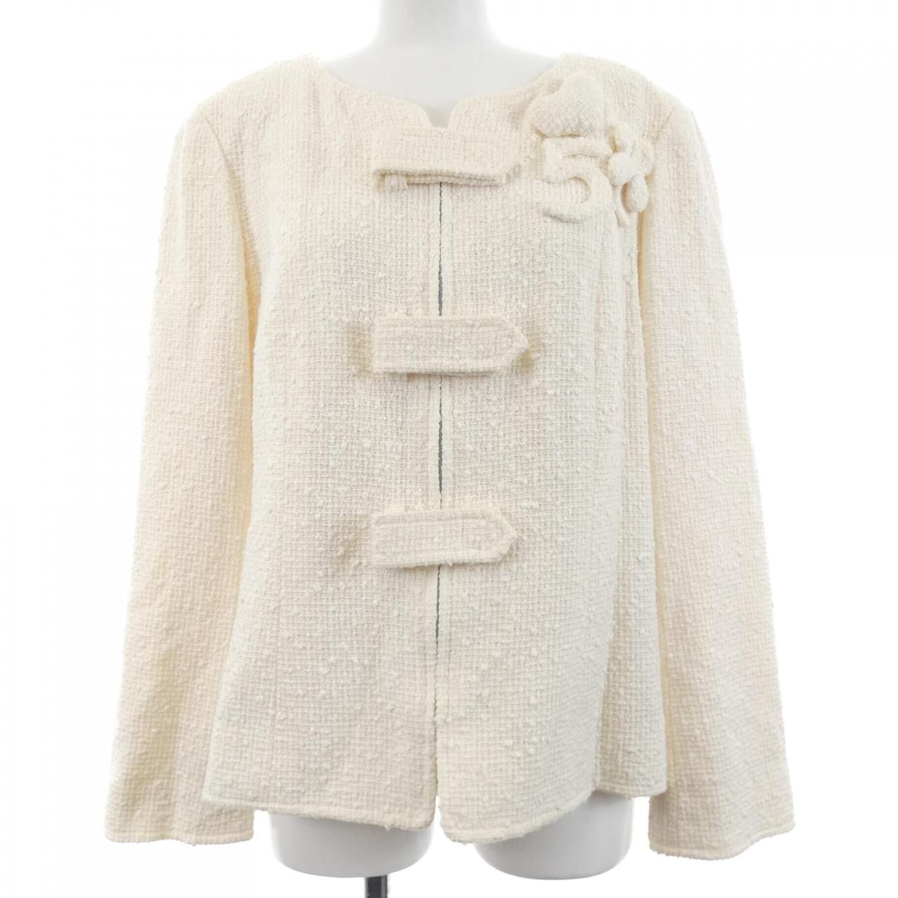 【ヴィンテージ】シャネル CHANEL P22527V13469 04C ノーカラージャケット