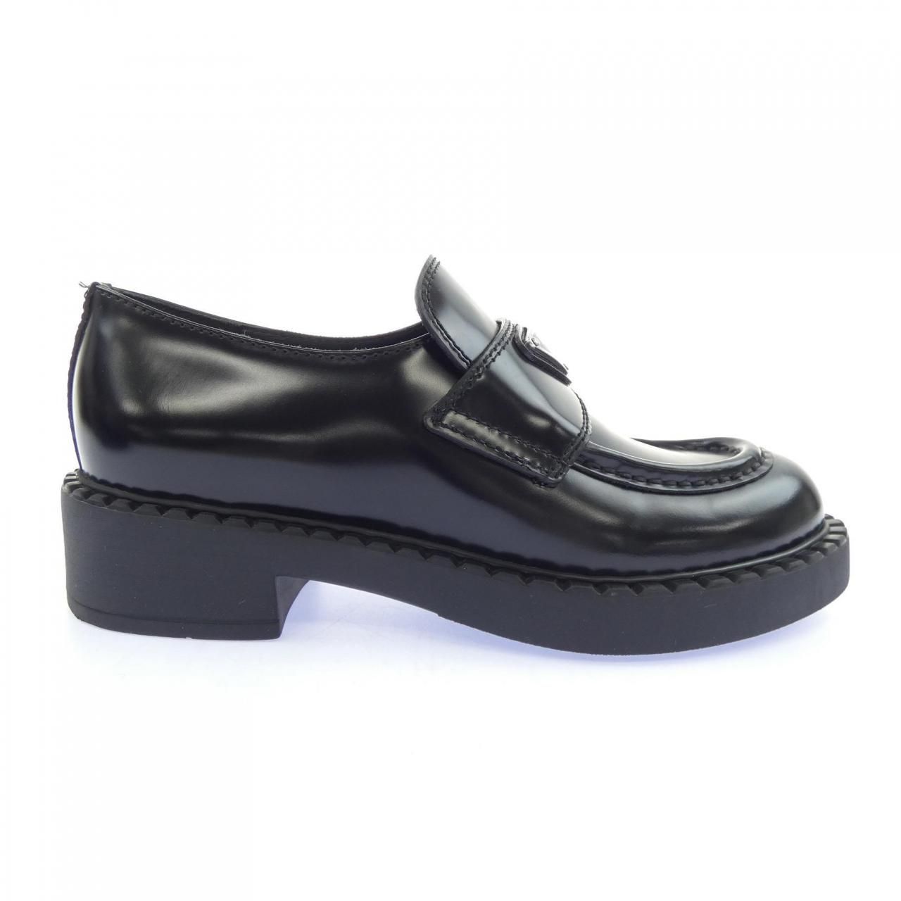 プラダ PRADA チョコレート ローファー トライアングルロゴ 1D246M シューズ