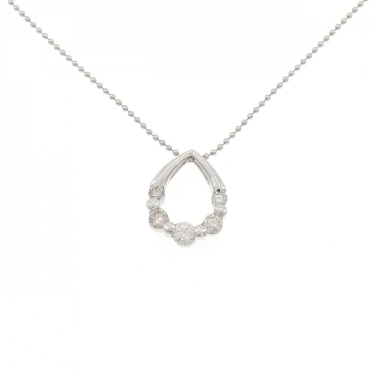 PT900/PT850 ダイヤモンド ネックレス 0.40CT