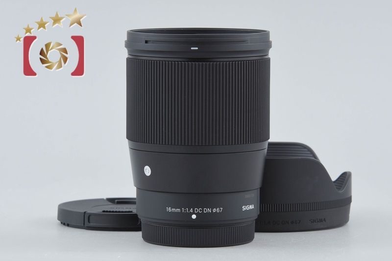 【中古】SIGMA シグマ 16mm f/1.4 DC DN Contemporary 富士フイルム Xマウント用