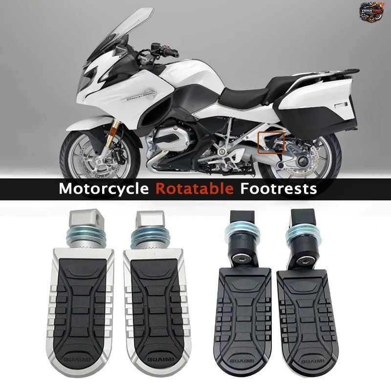 BMW R1200RT K1600GT R 1200RT R1200 RT 2005-2021用 回転式リアフットレスト フットペグ ペダル パッセンジャーフットペグ