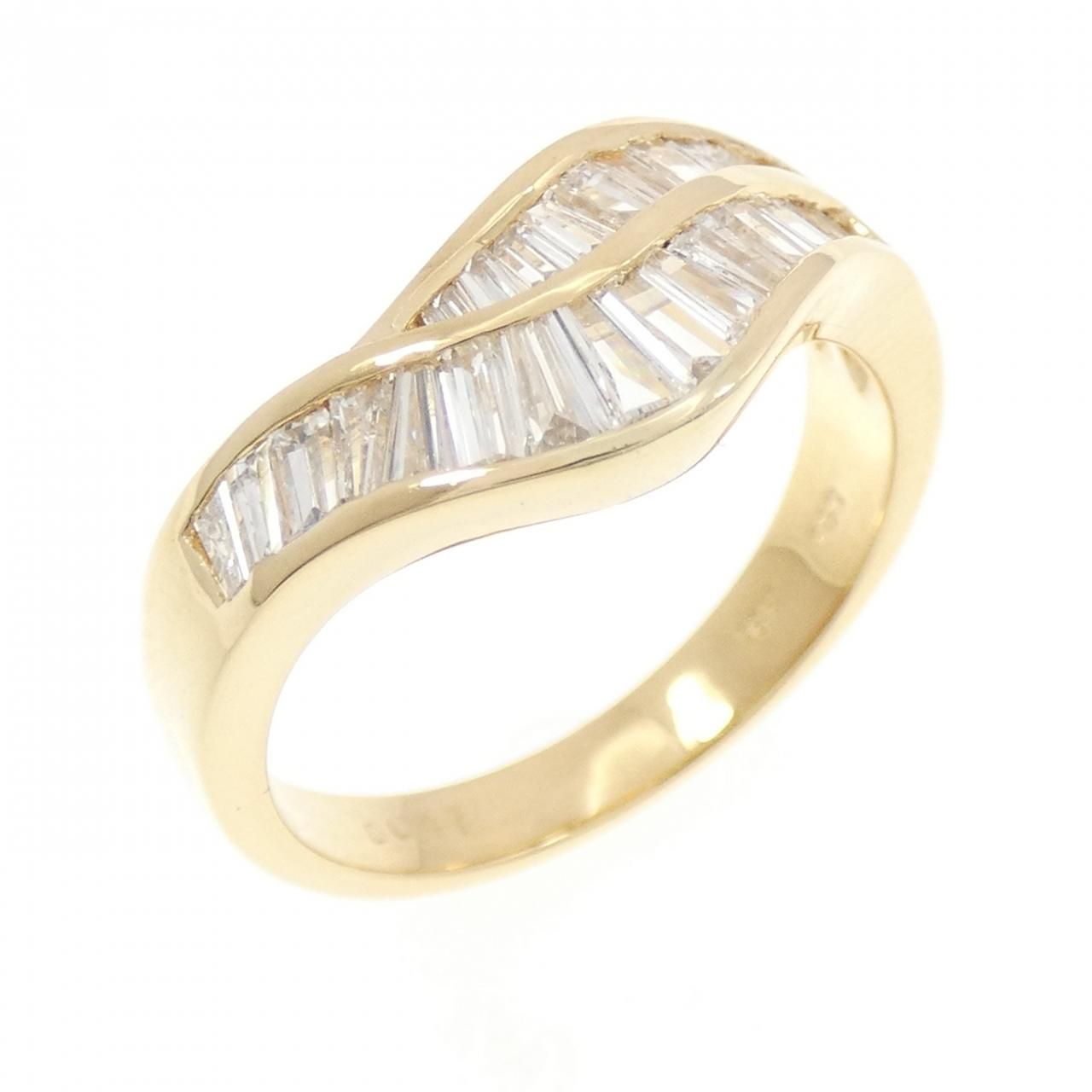 750YG ダイヤモンド リング 0.47CT