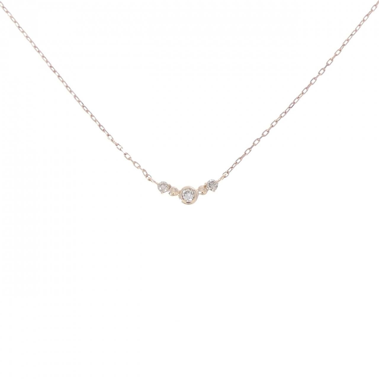 K10PG ダイヤモンド ネックレス 0.04CT