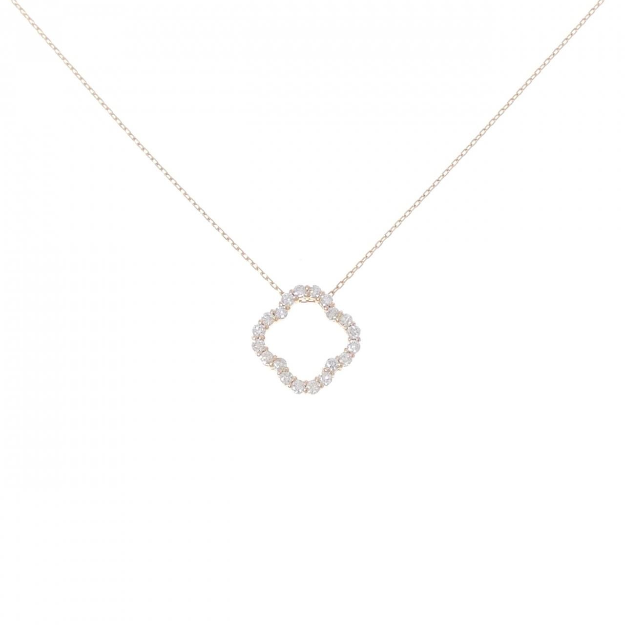 K18PG ダイヤモンド ネックレス 0.20CT