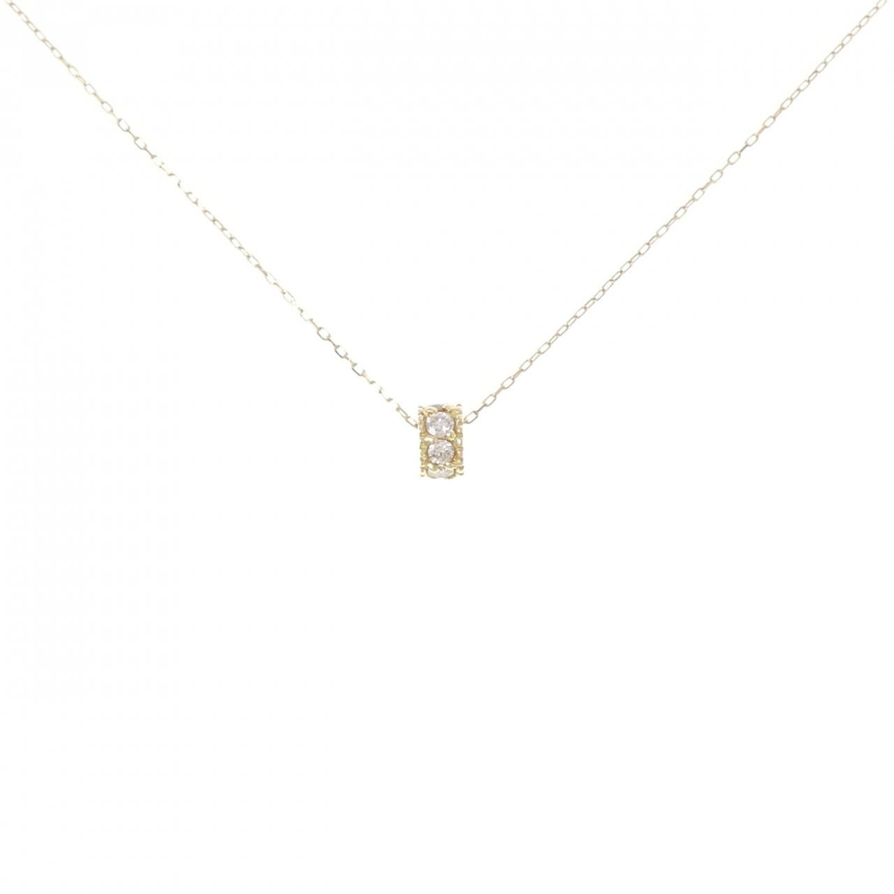 K18YG ダイヤモンド ネックレス 0.13CT