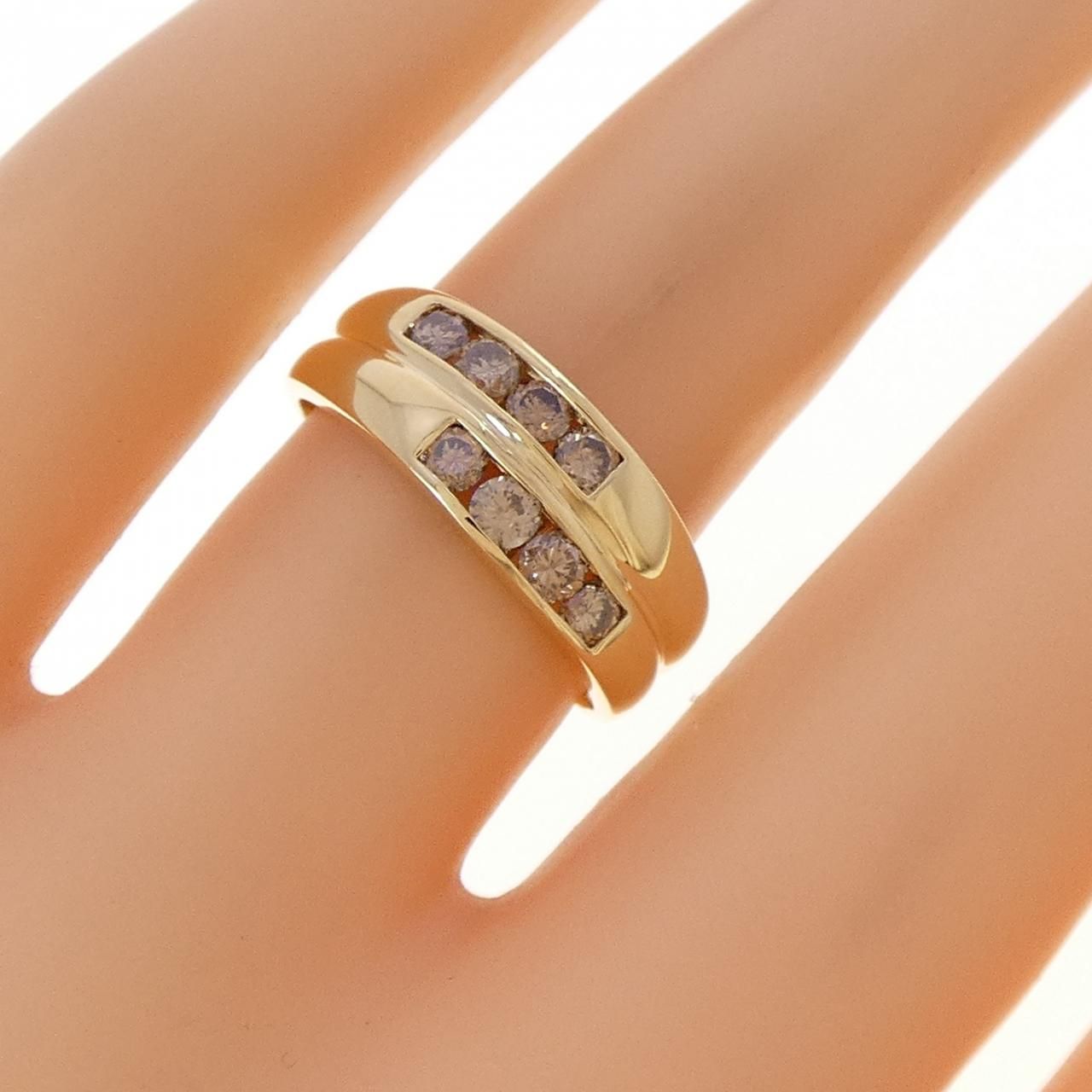 K18YG ダイヤモンド リング 0.56CT - メルカリ