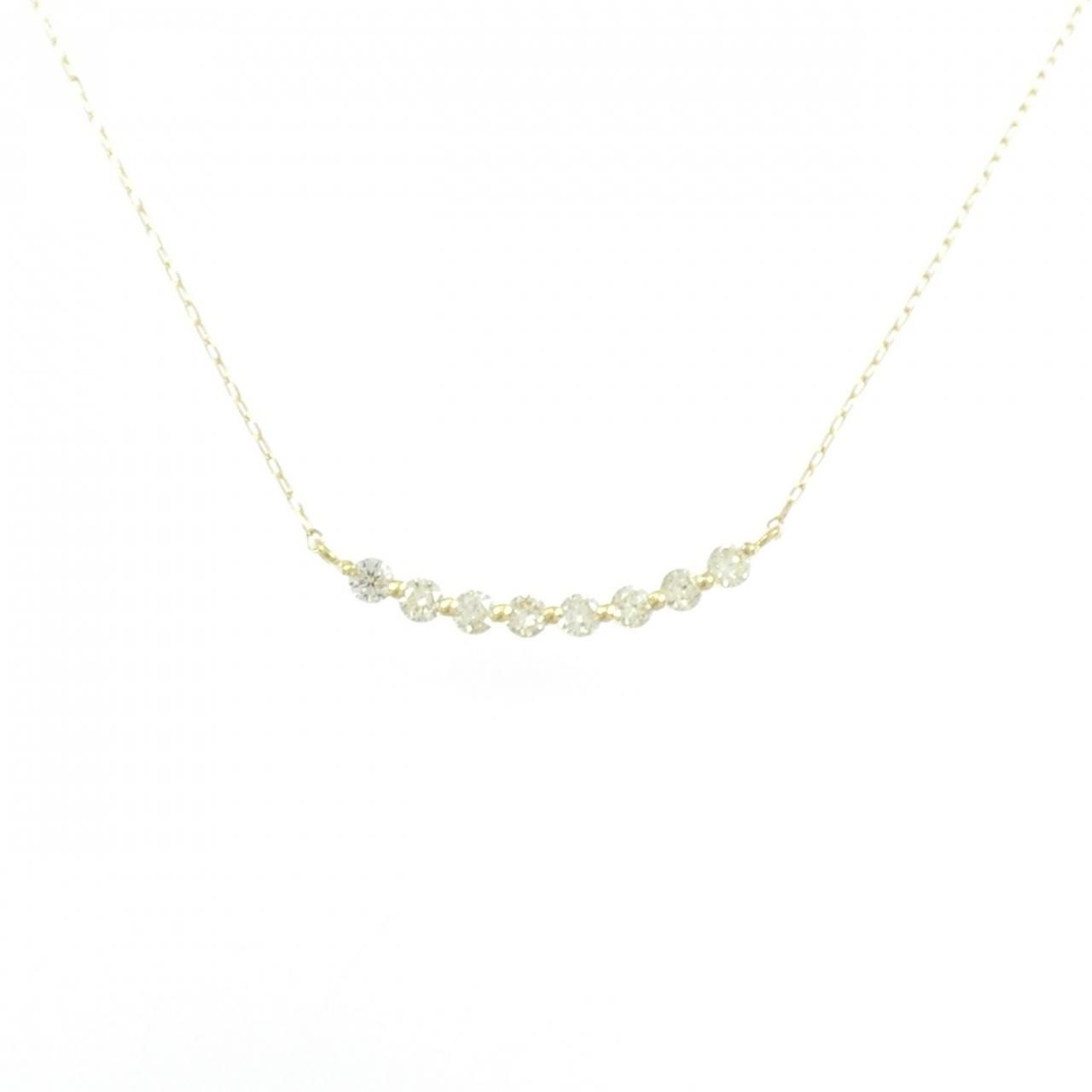 【新品】K18YG ダイヤモンド ネックレス 0.20CT