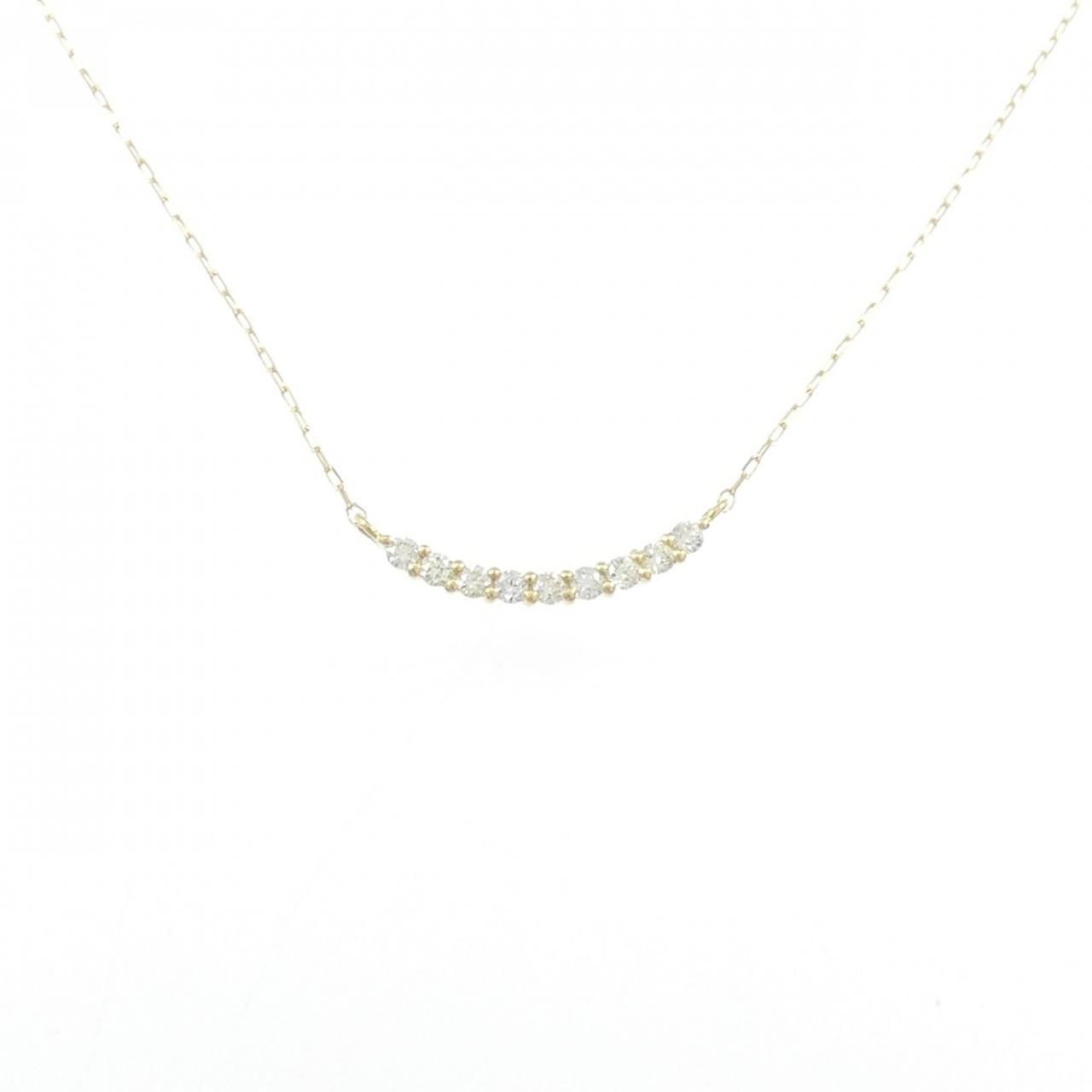 【新品】K18YG ダイヤモンド ネックレス 0.10CT