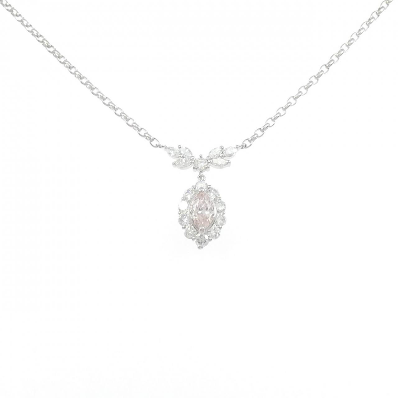 PT900/PT850 ダイヤモンド ネックレス 0.435CT FOP VS1 マーキスカット