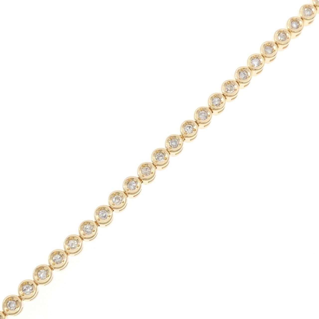 K18YG ダイヤモンド ブレスレット 1.00CT
