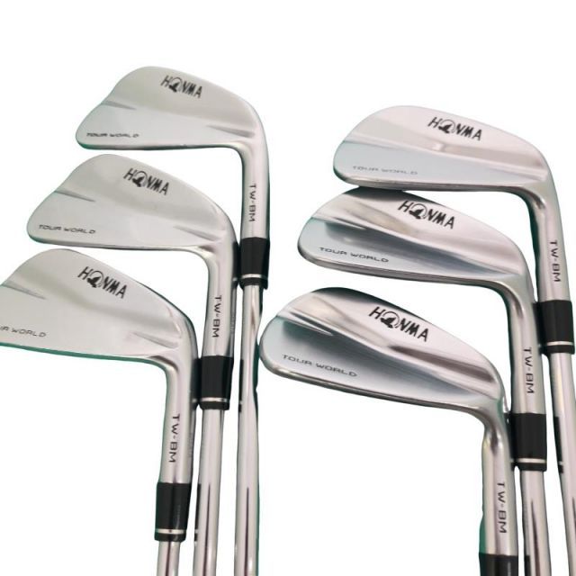 【中古】 本間ゴルフ TOUR WORLD TW-BM 6S アイアンセット IR 純正特注シャフト (フレックスR) メンズ 男性用 右利き 右用 Cランク ゴルフクラブ