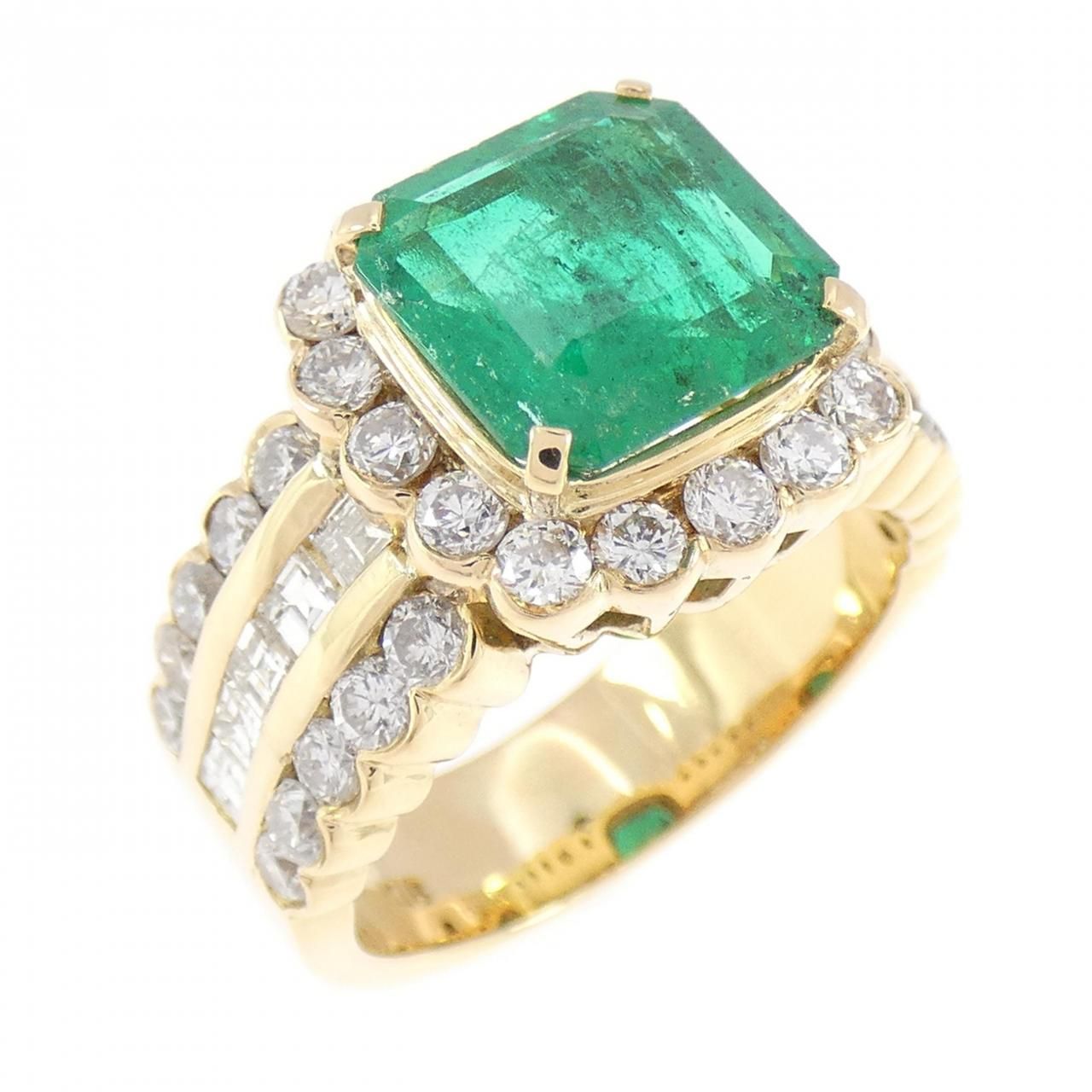 K18YG エメラルド リング 2.32CT コロンビア産