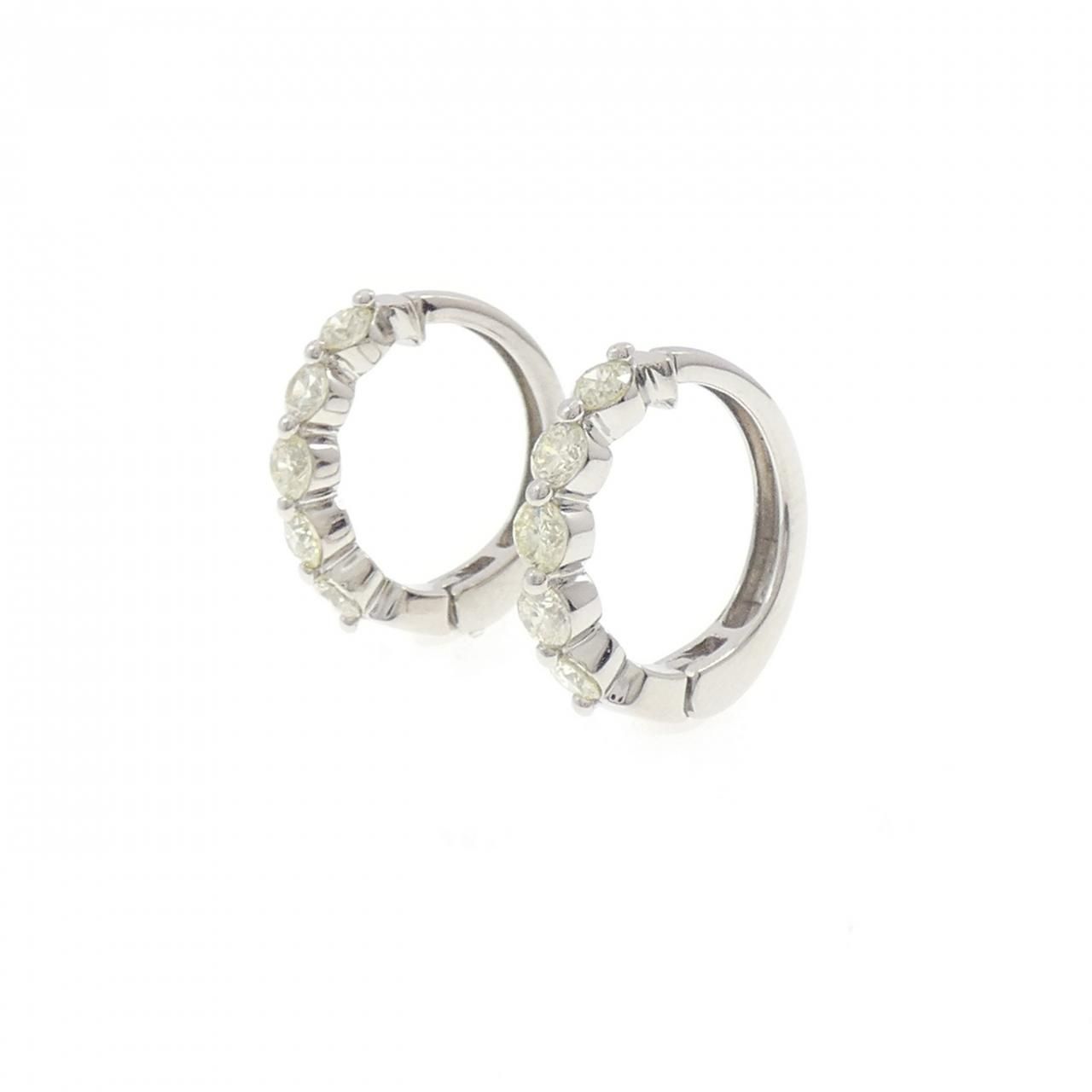 PT900 ダイヤモンド イヤリング 1.00CT
