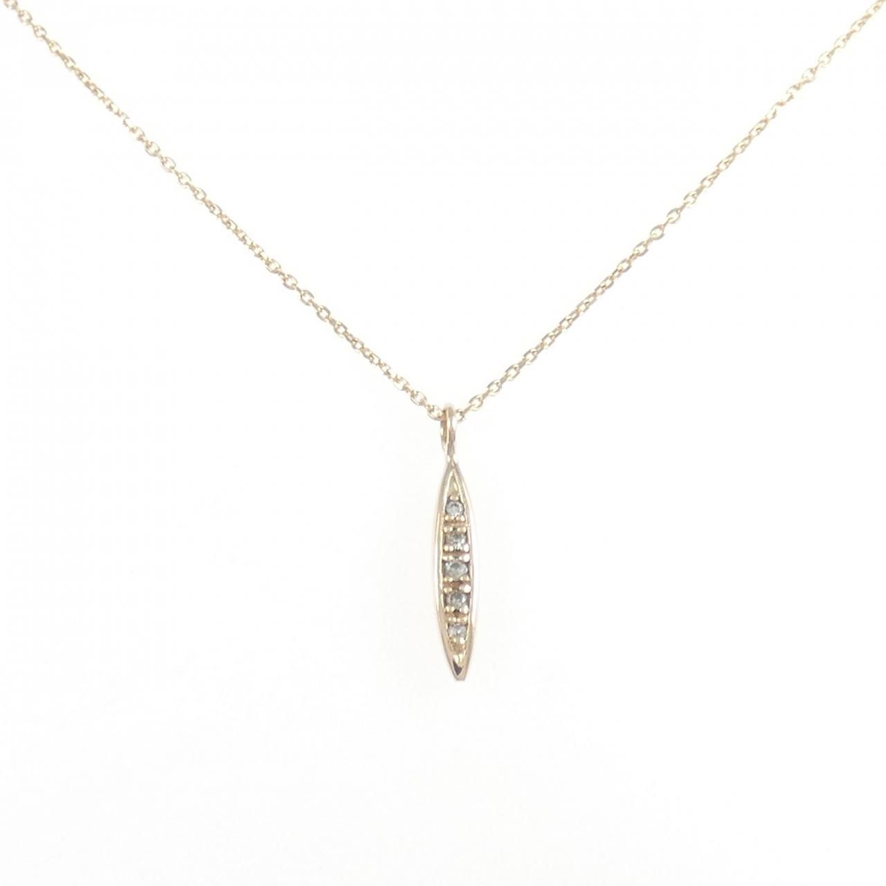 K18PG ダイヤモンド ネックレス 0.03CT