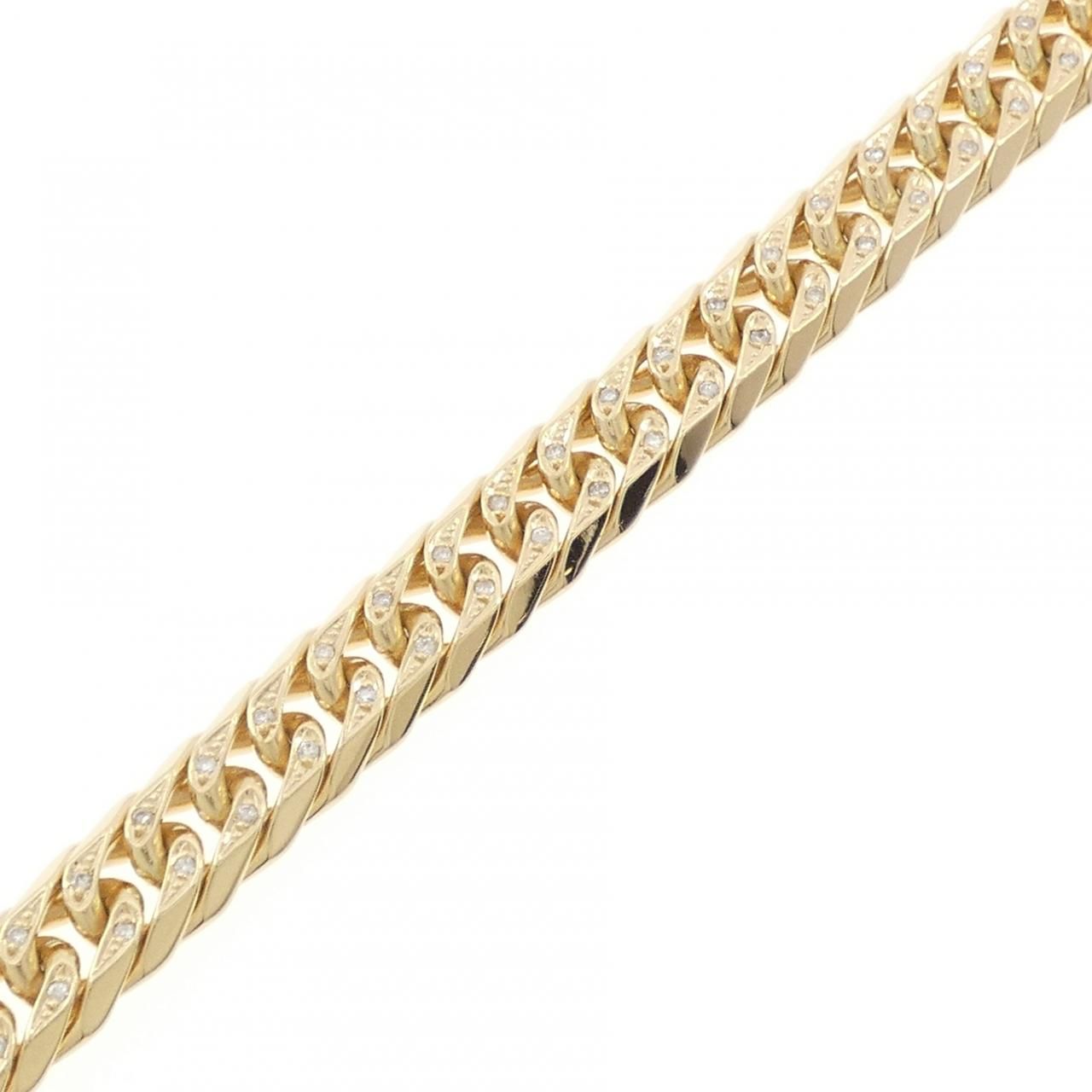 K18YG ダイヤモンド キヘイ ブレスレット 0.46CT 18cm