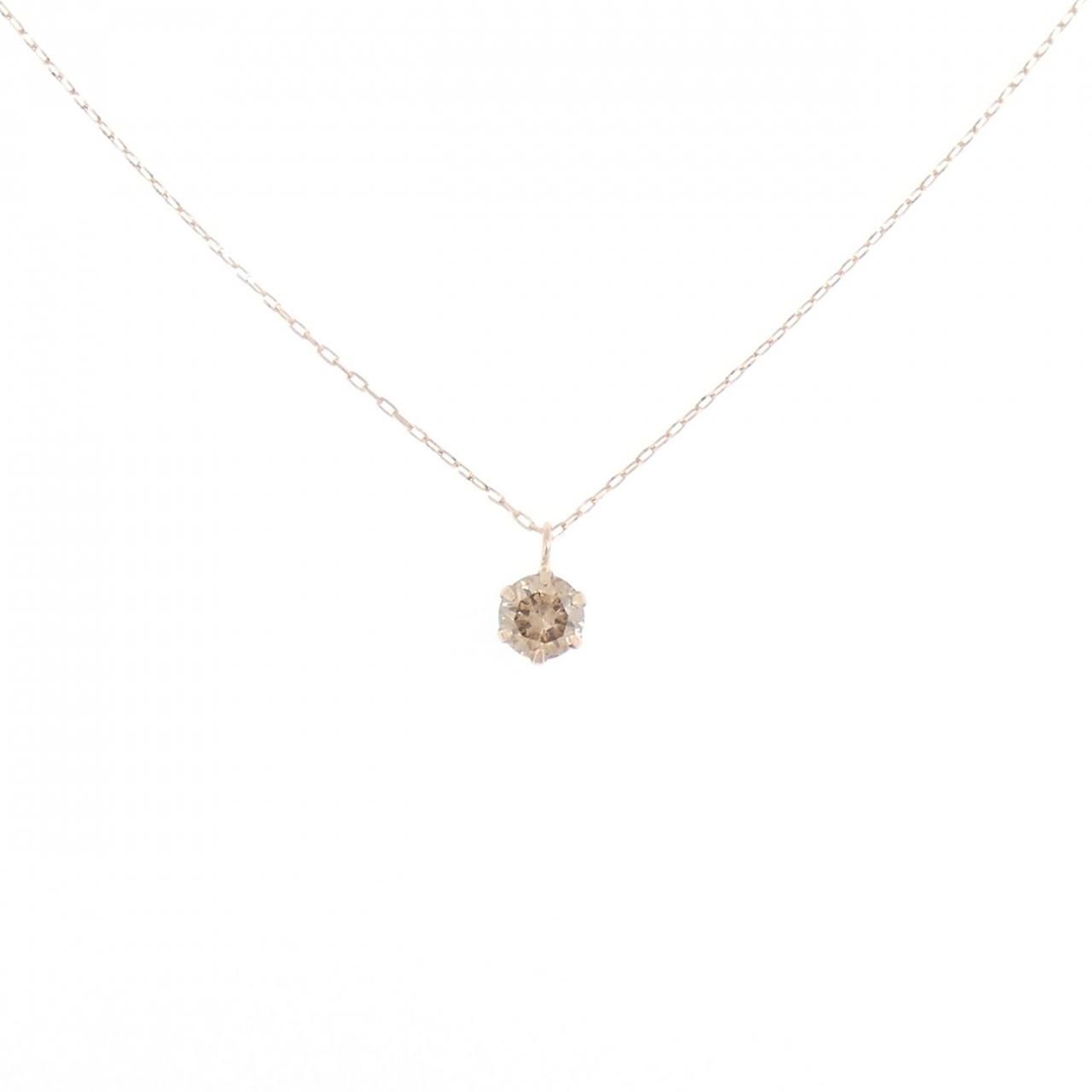 K18PG ダイヤモンド ネックレス 0.30CT