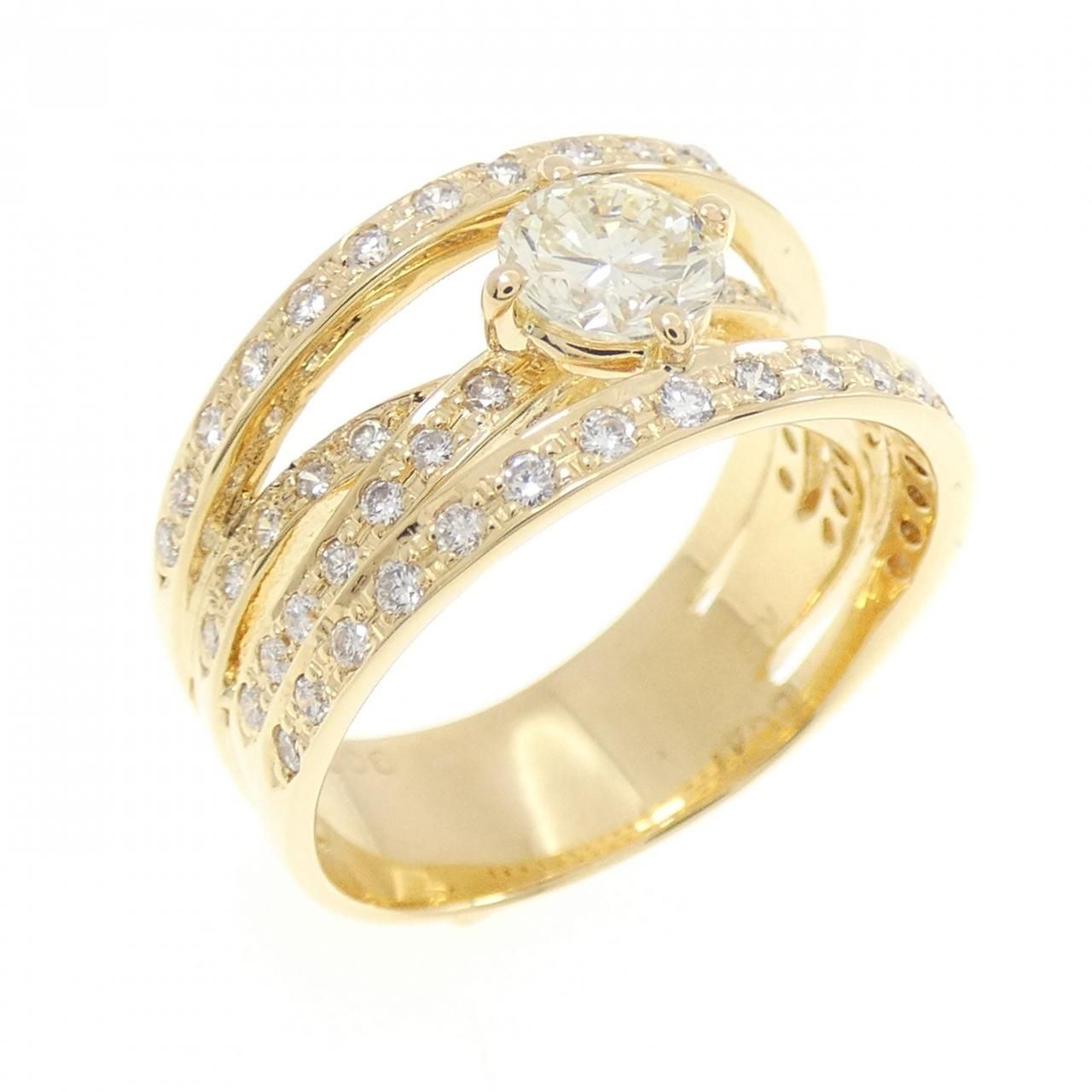 K18YG ダイヤモンド リング 0.506CT