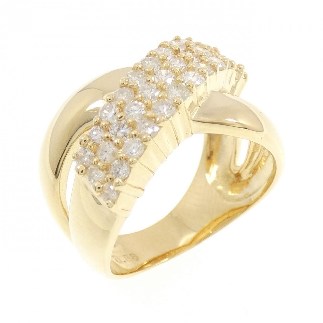 K18YG パヴェ ダイヤモンド リング 0.88CT 175,300円