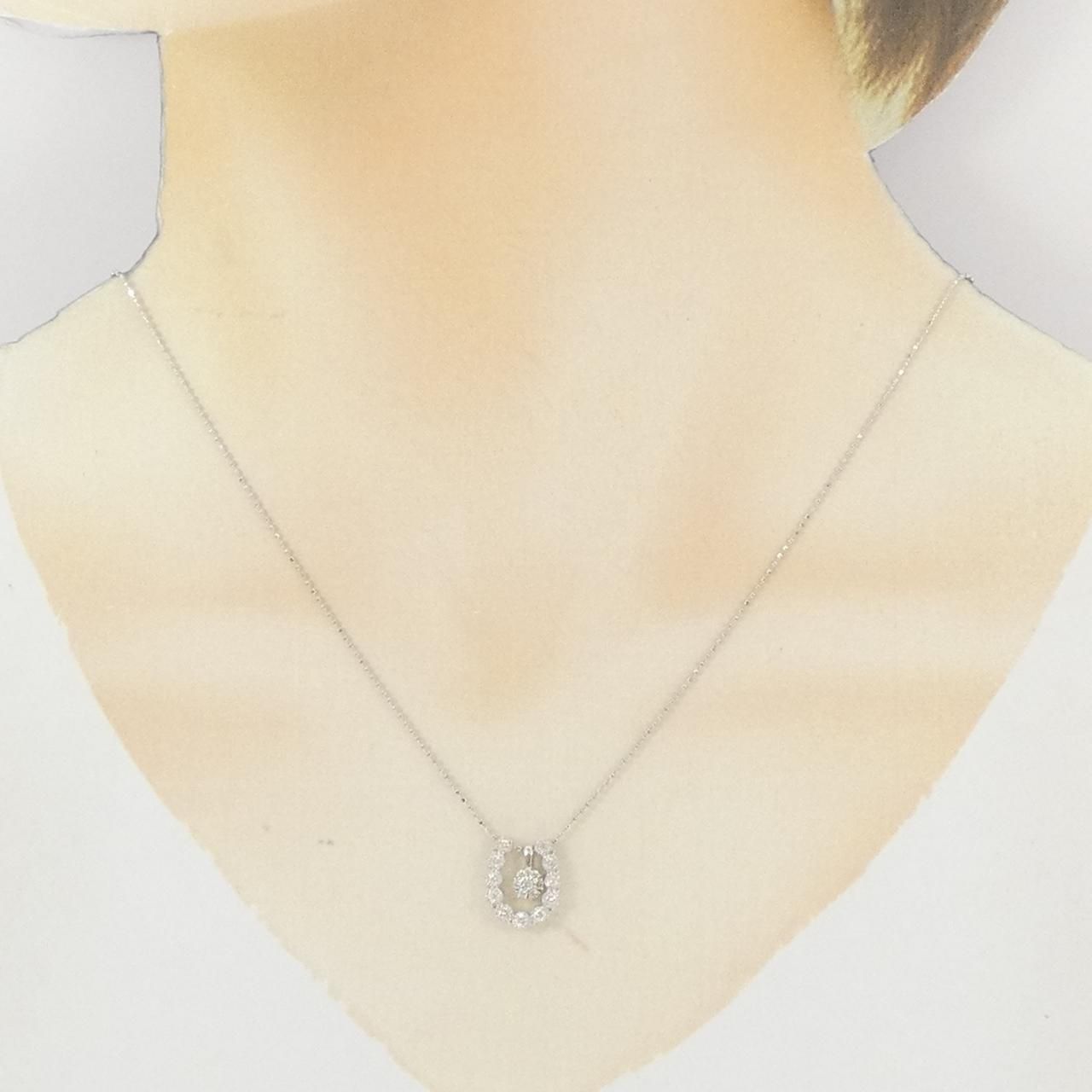 K18WG 2WAY ダイヤモンド ネックレス 0.08CT - メルカリ