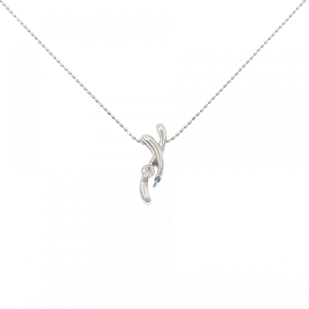 PT900/PT850 ダイヤモンド ネックレス 0.11CT