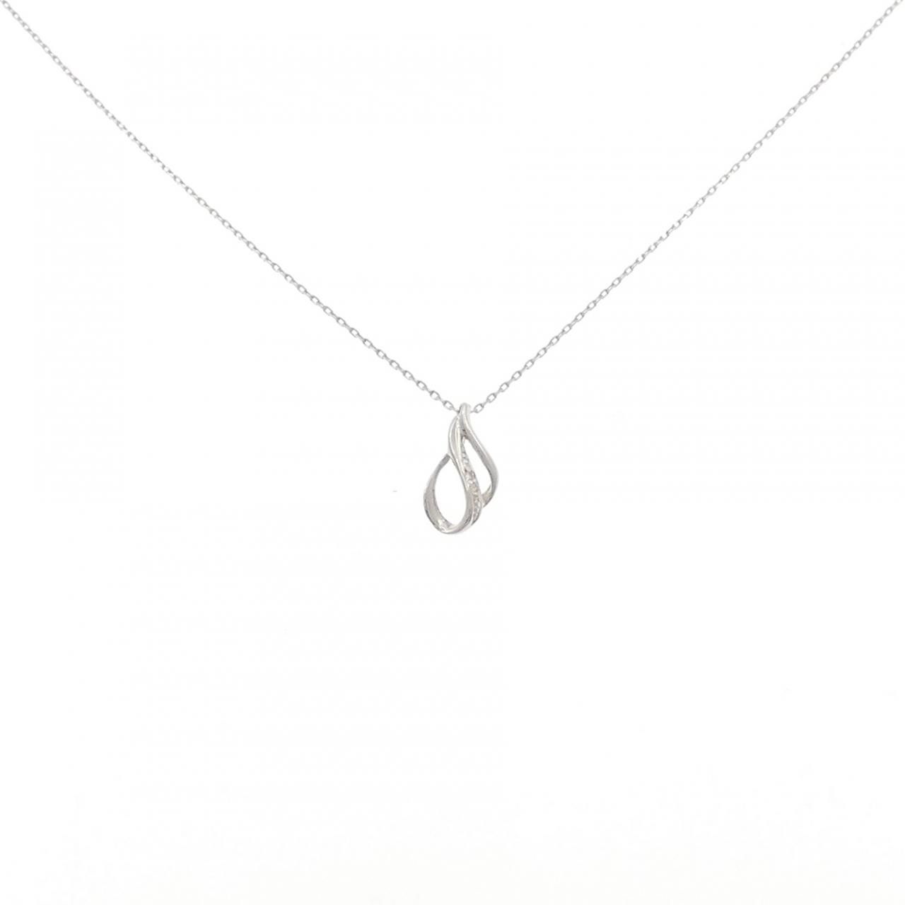 PT900/PT850 ダイヤモンド ネックレス 0.01CT