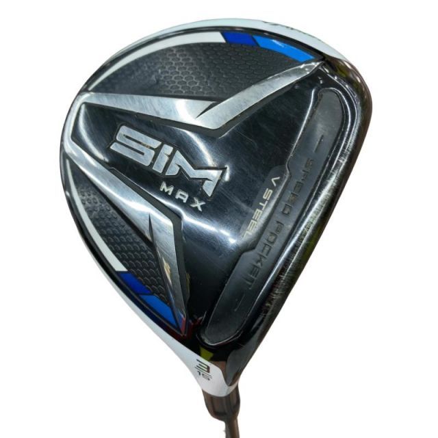 【中古】 テーラーメイド SIM MAX 3W フェアウェイウッド FW TENSEI BLUE TM50(FW) (フレックスSR) メンズ 男性用 右利き 右用 Cランク ゴルフクラブ