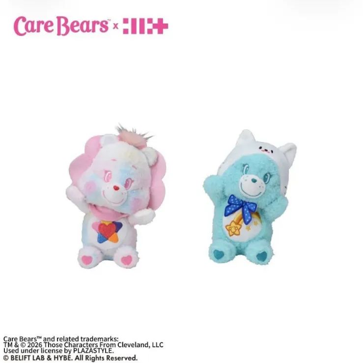 CareBears × ILLIT ひょこぴょこぬいぐるみ 10体 ケアベア CareBears × ILLIT ひょこぴょこ ぬいぐるみVol.1 Vol.2 イロハ モカ