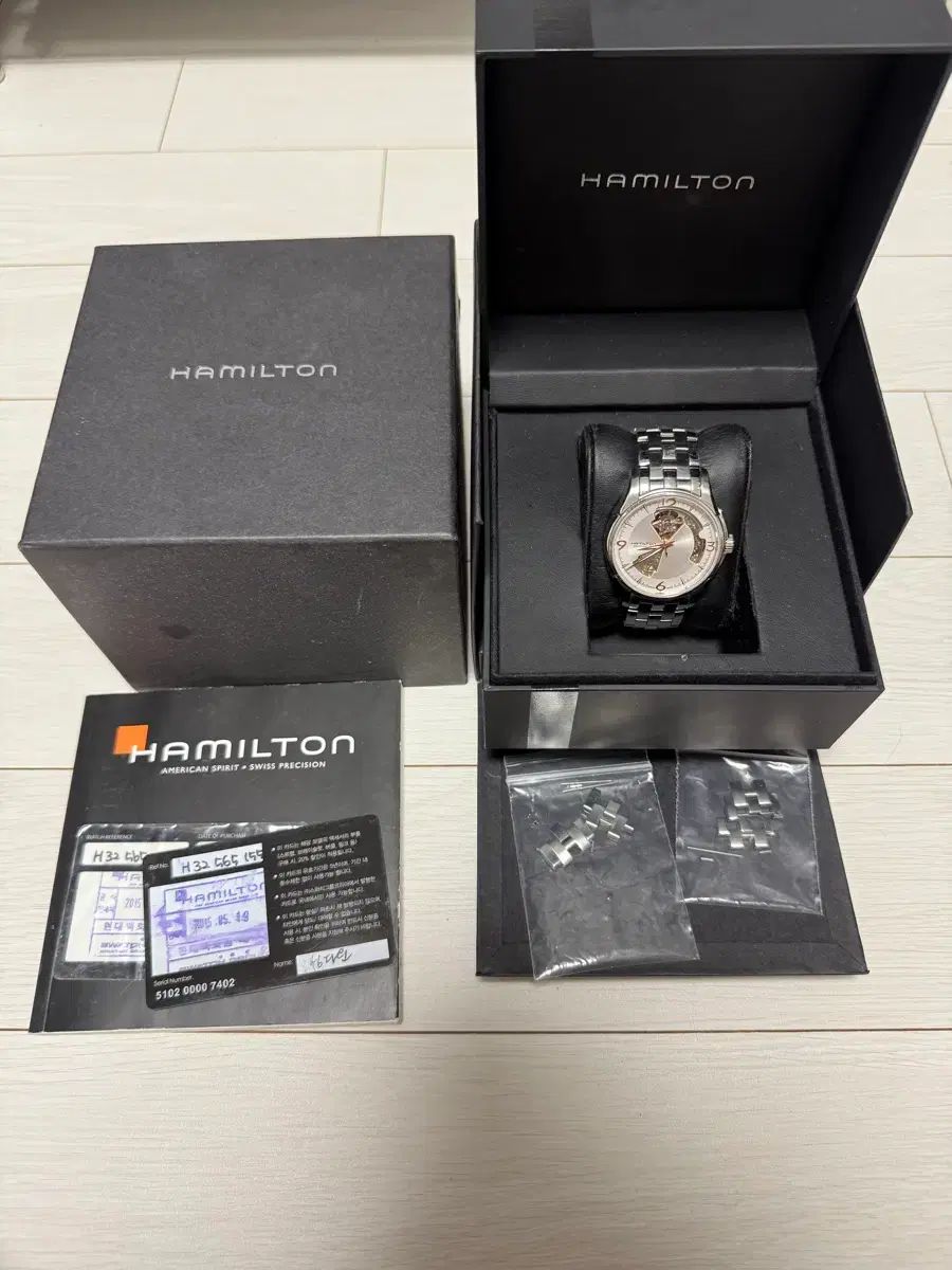 ハミルトン ジャズマスター オープンハート 白文字盤 40mm フルセット