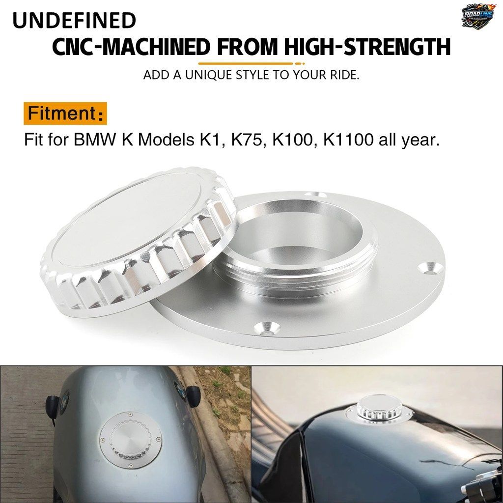 アルミ製ビンテージシルバーモーターサイクルオイルボックスキャップ燃料キャップタンクガスカバーカフェレーサーBMW K1 K75RT K100 K100LT