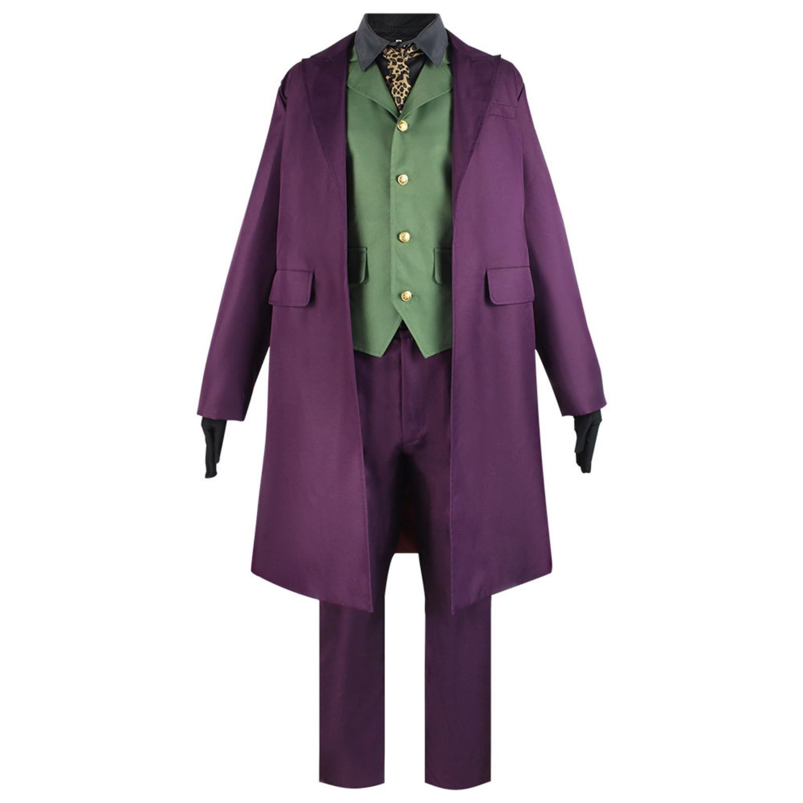 [mewin] ジョーカー joker コスプレ衣装 コスチューム バットマン ダークナイト 変装 仮装 ハロウィン イベント パープル メンズ (S) [S]