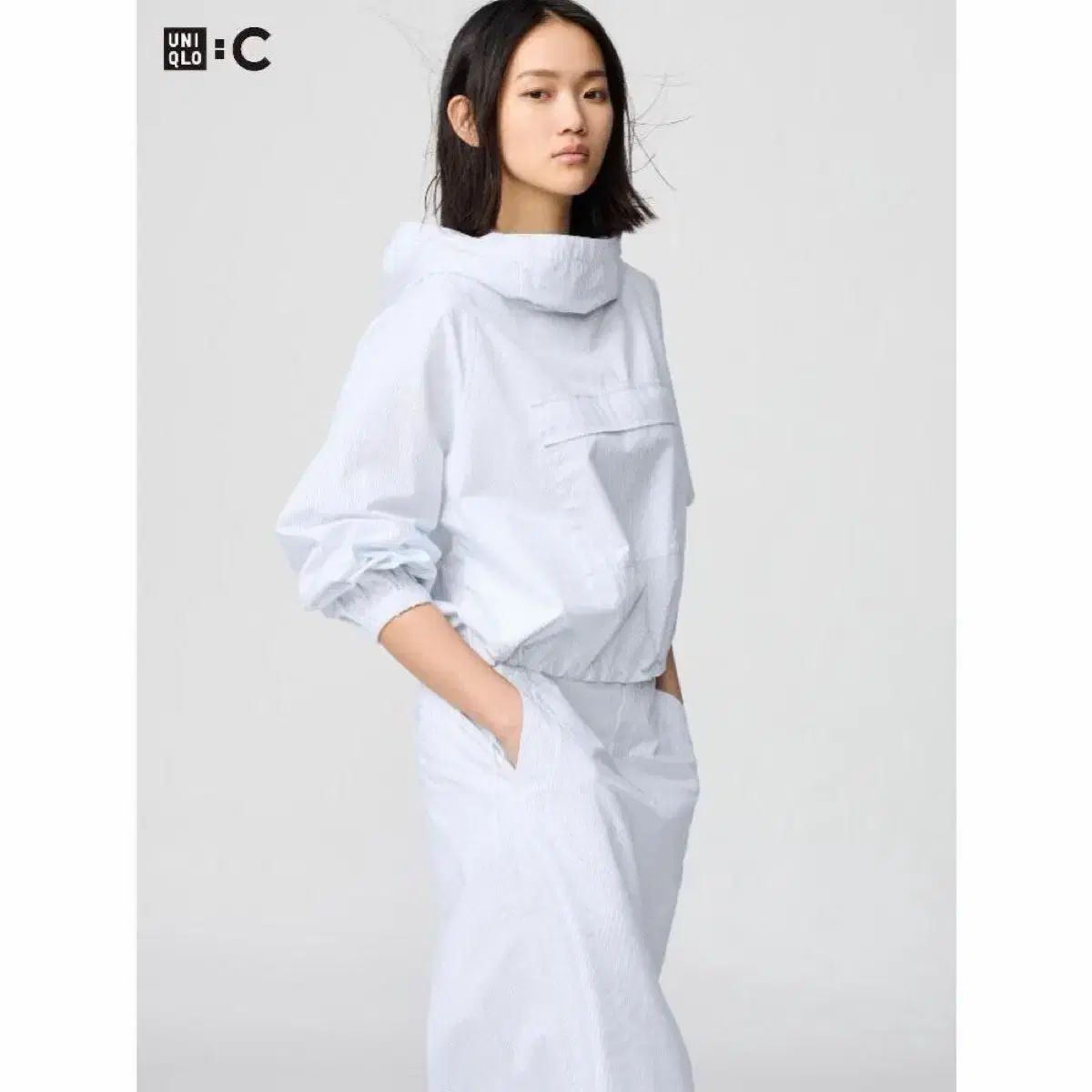 UNIQLO U フードプルオーバーシャツ セットアップ