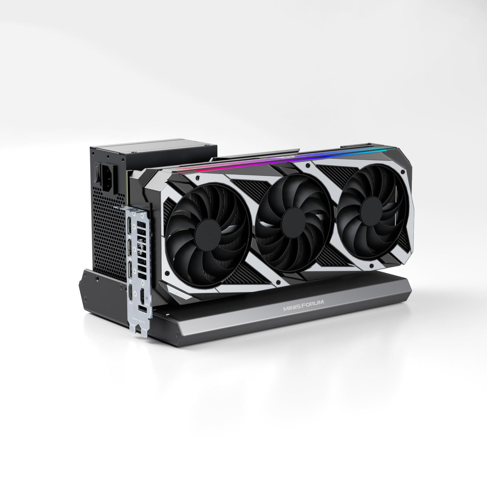 MINISFORUM DEG1 eGPU Dock、RTX4060Ti、RTX2060、RTX 4090、AMD RX 7900 XTX 用外部 GPU ドッキング ステーション、Oculink 拡張グラフィックス ドッキング ステーション/ a0dc7b8b