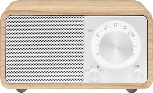 【国内正規品】Sangean WR-301 ワイドFM対応 FMラジオ・Bluetoothスピーカー (ホワイトオーク/パールホワイト)as 5ddba092
