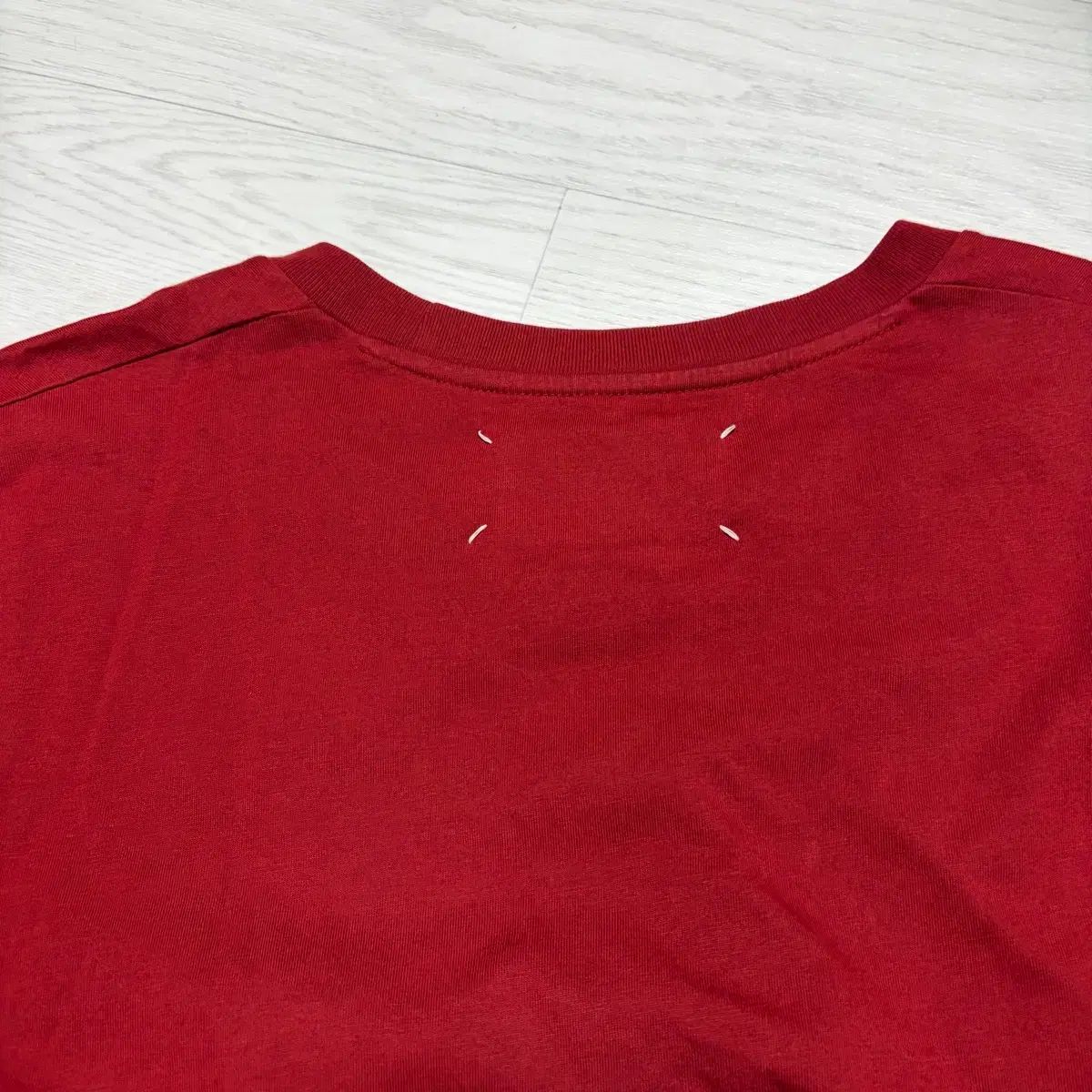 Maison Margiela メゾンマルジェラ レッド 半袖Tシャツ