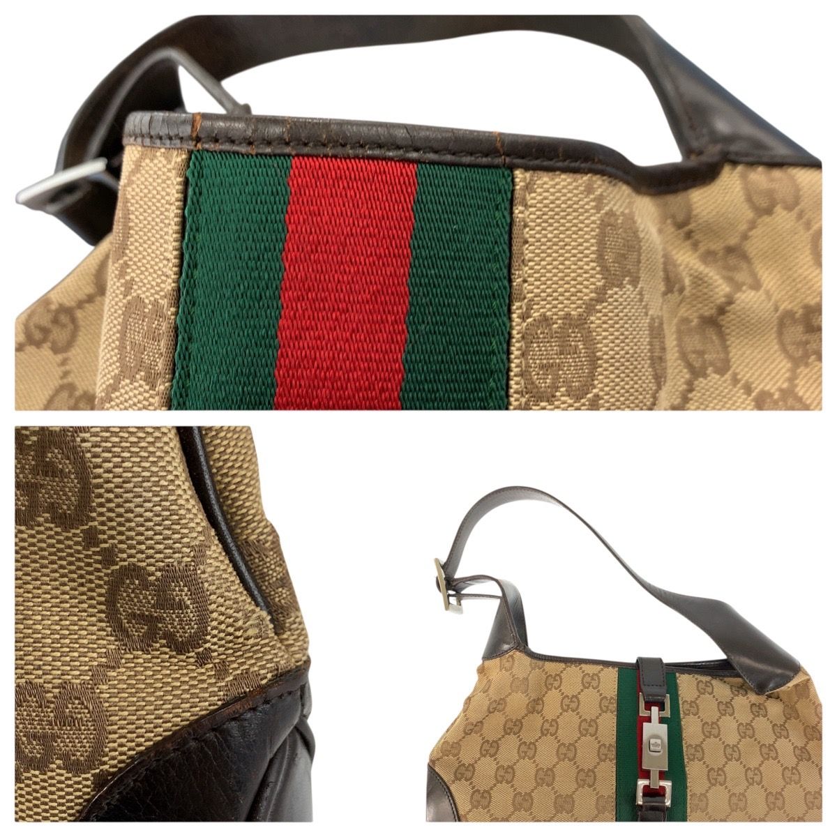 GUCCI グッチ ジャッキー シェリーライン ベージュ ブラウン GG 