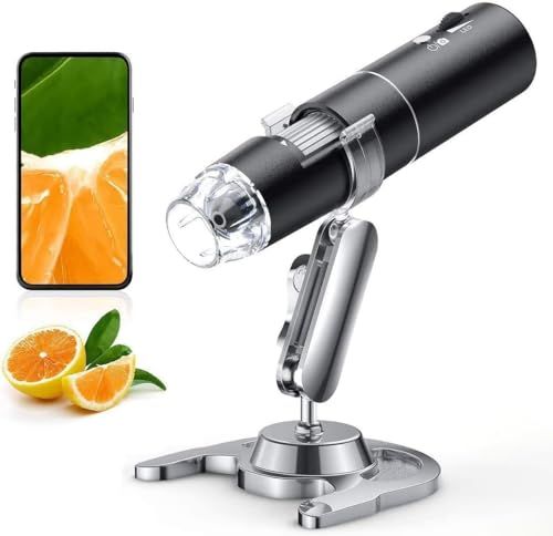 SKYBASIC Wifi デジタル顕微鏡 2MP 50-1000倍電子顕微鏡 拡大鏡 ポータブルハンドヘルド顕微鏡カメラマイクロスコープ 、8 LED 、iPhone、Android、iPad、Windows、Macコンピューターと互換性あ 6f8a869c