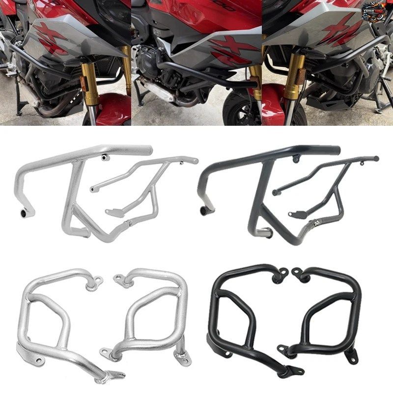 BMW F900R F900XR用アッパー/ロワーエンジンガード F 900XR 2020 - 23 オートバイクラッシュタンクバーバンパーフェアリングフレーム