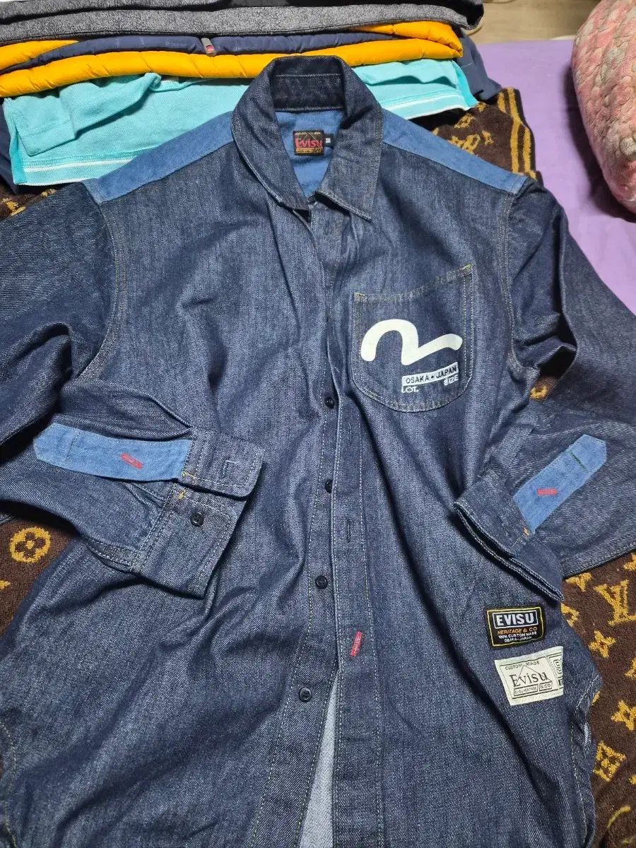 EVISU エヴィス デニム シャツ 長袖 デニム トップス