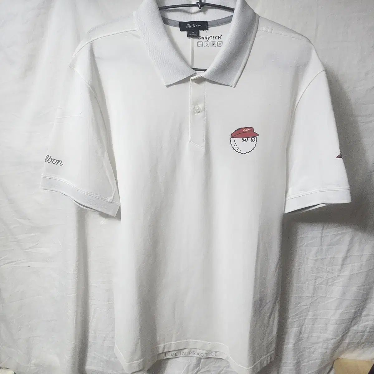 マルボンゴルフ DailyTECH 白 半袖 ポロTシャツ