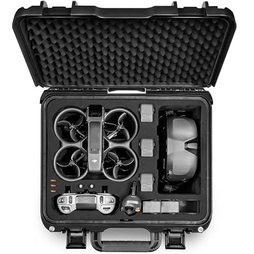 Lekufee 防水ハードキャリングケース DJI Avata 2 ドローン、Fly More Combo、Goggles N3 / 3 / Integra、RC Motion 3 / 2、FPV リモートコントローラー 3 / 2、その他の 42e499cc