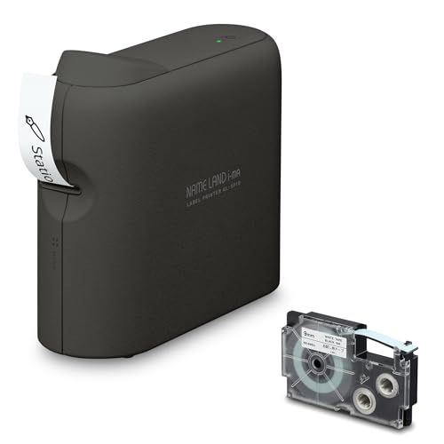 カシオ ラベルライター ネームランドi-ma スマホ専用 KL-SP10-BK本体のみ KL-AZ1-BK (3.5mm-18mm幅)pms dd4e8c05
