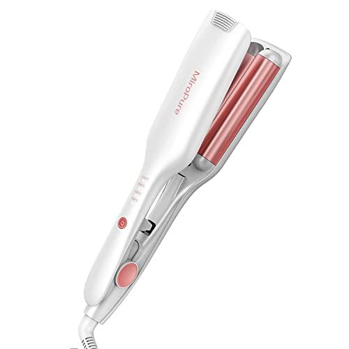 MiroPure ヘアアイロン カール ウェーブアイロン 26? 挟むだけで可愛い カールアイロン 実現 160℃?220℃ 千万級マイナスイオン吹出 やけど防止 初心者向けカールアイロン プレゼントも最適 海外対応 PSE認証済 日本語取扱 686fbb28