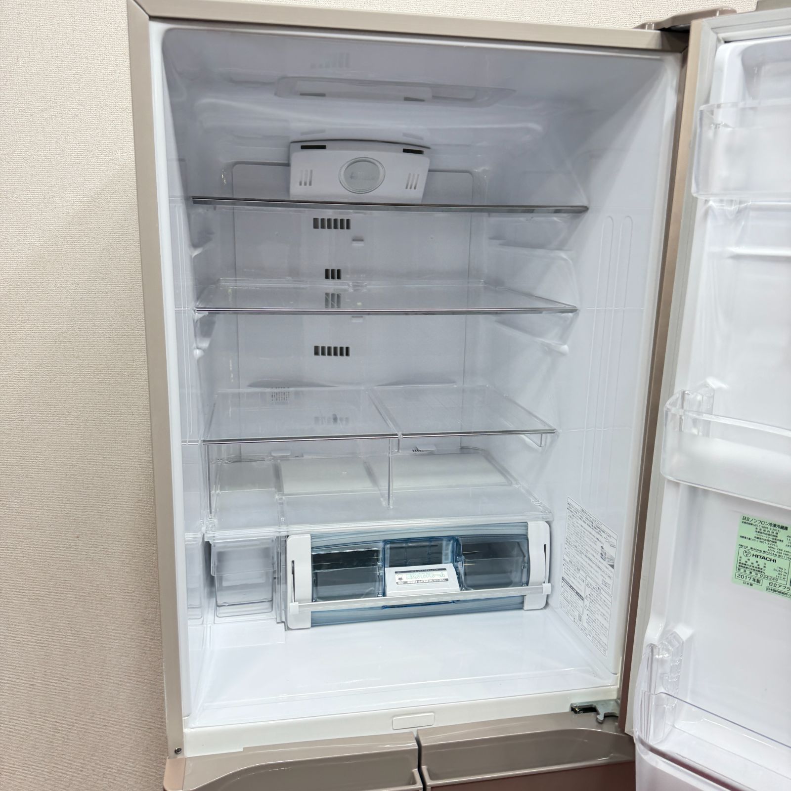 東京23区送料無料 超美品日立大型冷蔵庫401L ガラストップ製氷機有